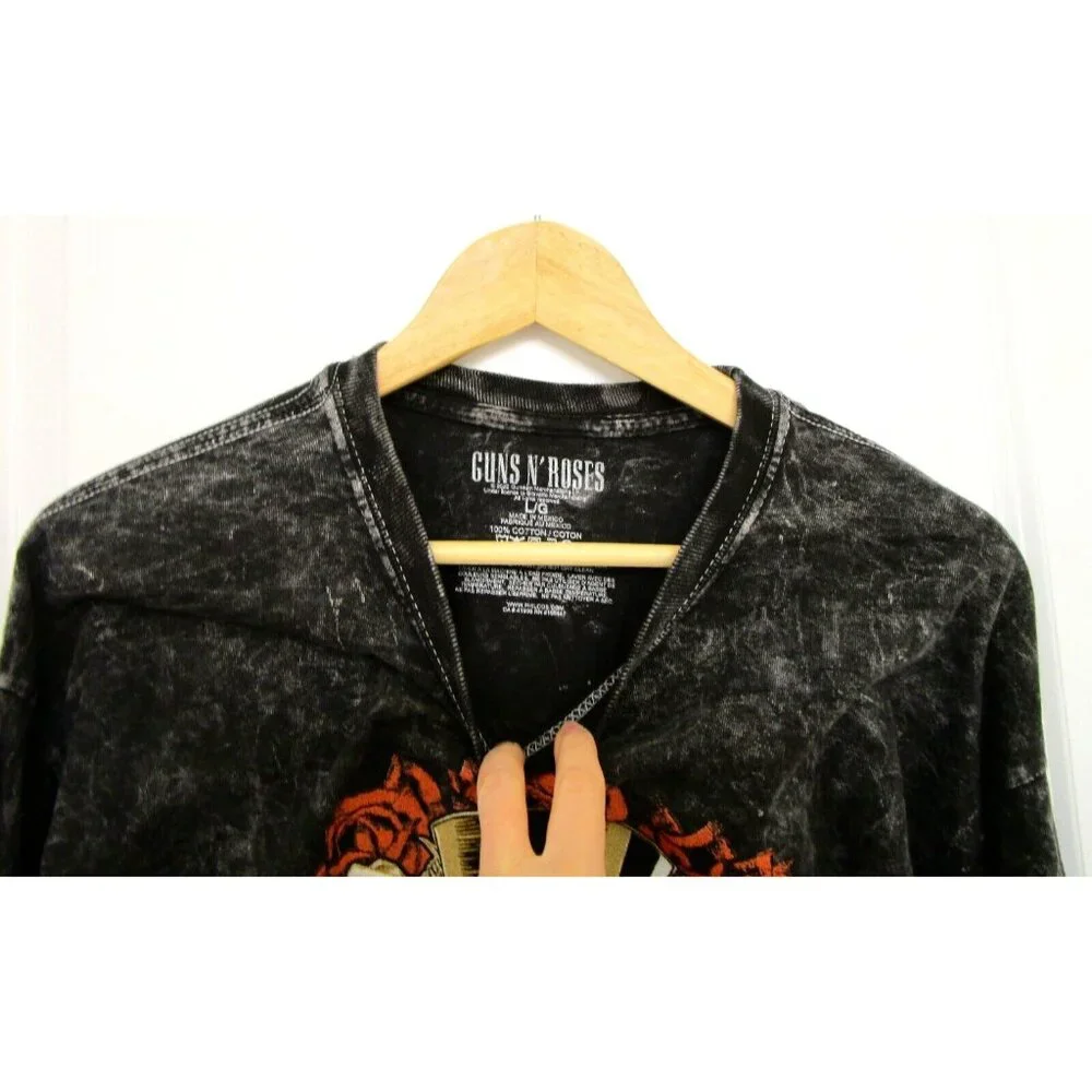 Guns N' Roses Long Sleeve Men Large Graphic Gray T-Shirt - 100% Cotton - NWOT - Picture 2 of 13